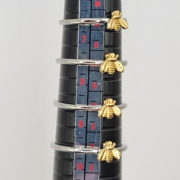 DaintybBumble Bee Ring Gold and Silver Size 7.5 - Picture 14 of 14